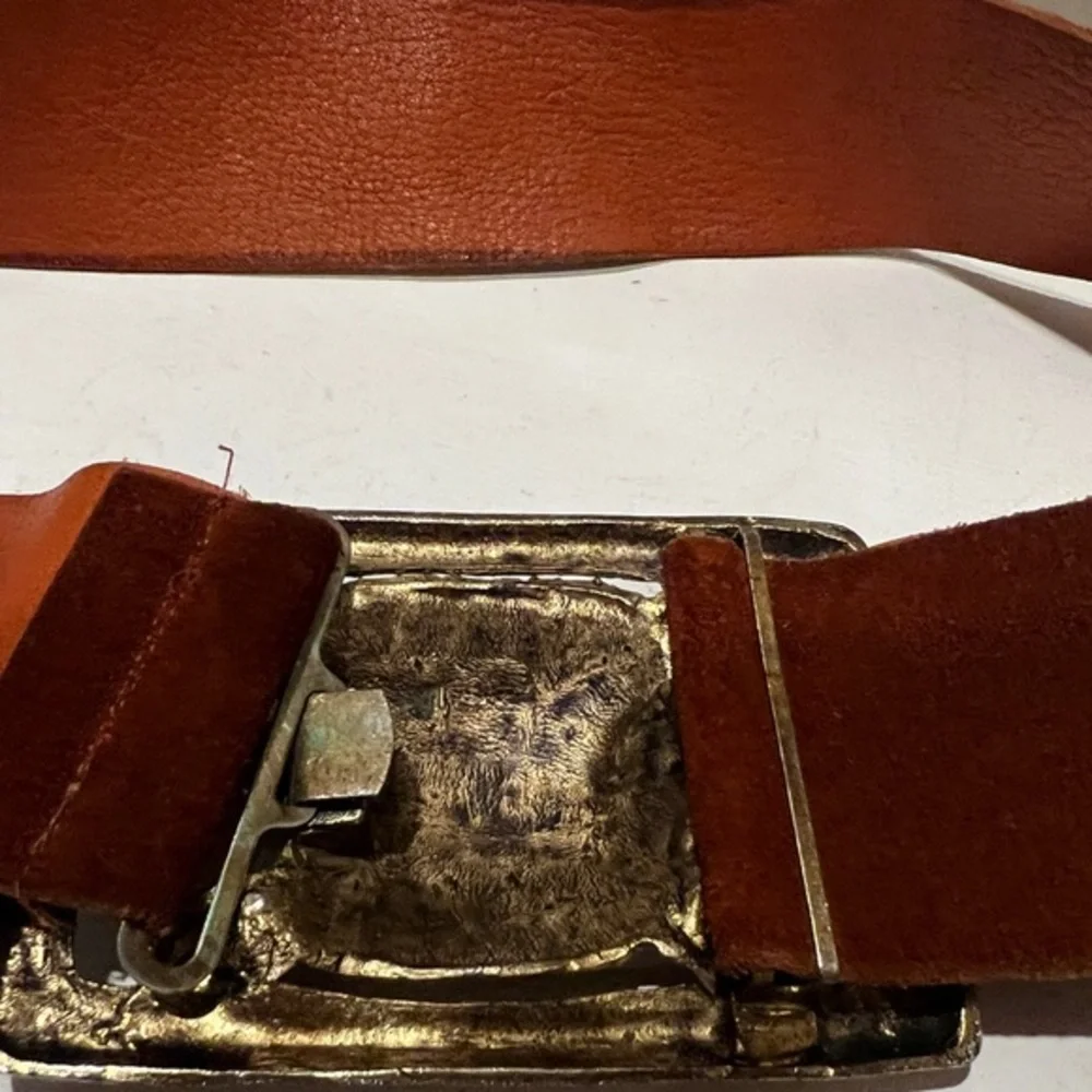 Vintage Turtle Buckle &‎ Suede Belt